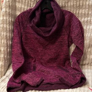 RBX Women's Maroon Cowl Neck Sweater